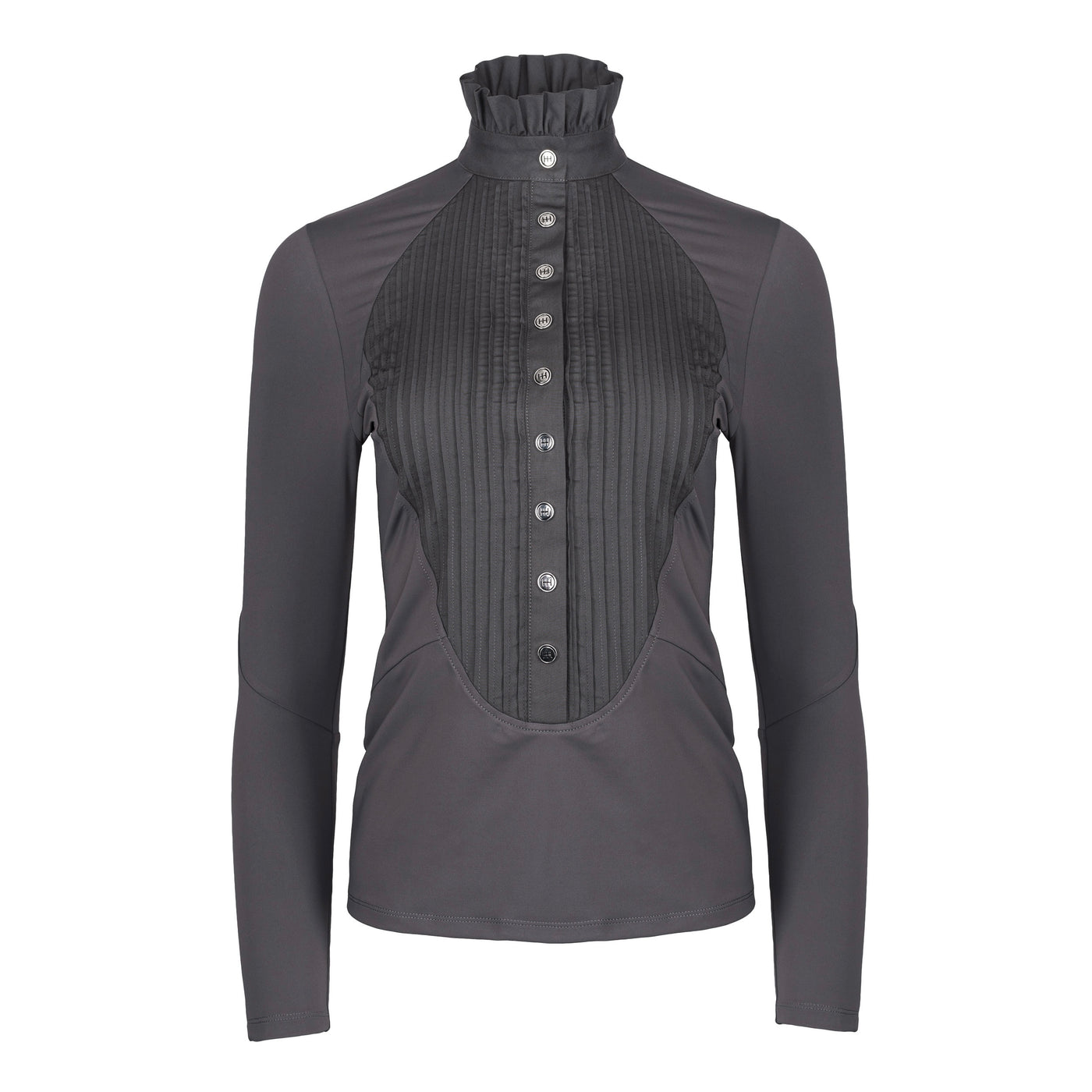 Charcoal Grey Long Sleeve Tudor Shirt