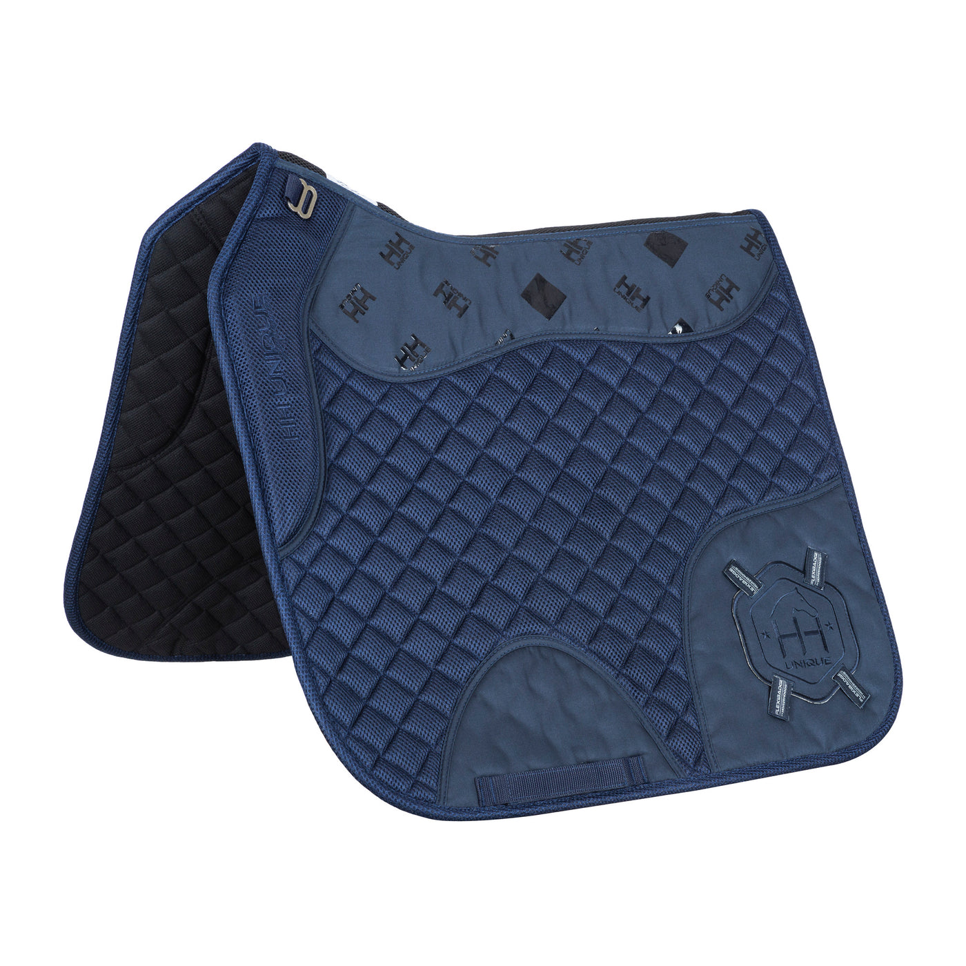 Navy FlexiBadge4D™️ Grip Gel Competition Dressage Pad Kit