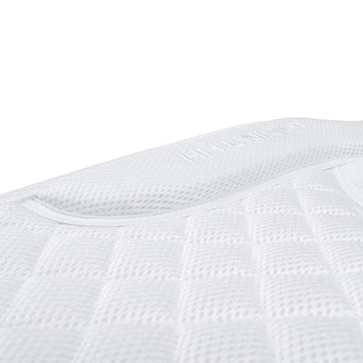 White FlexiBadge4D™️ Grip Gel Competition Dressage Pad Kit