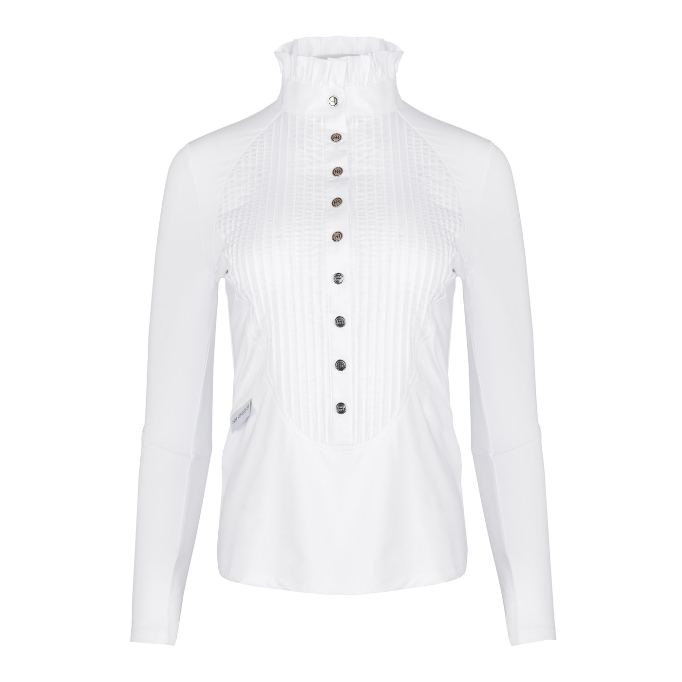 White Long Sleeve Tudor Shirt