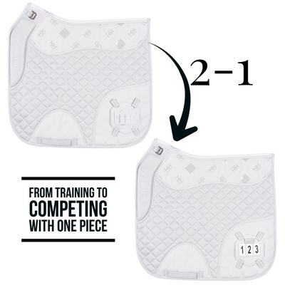 2-1 Grey Competition Dressage Pad & Kit