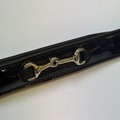 Black (Patent) Leather Luxury Snaffle Belt - PREORDER
