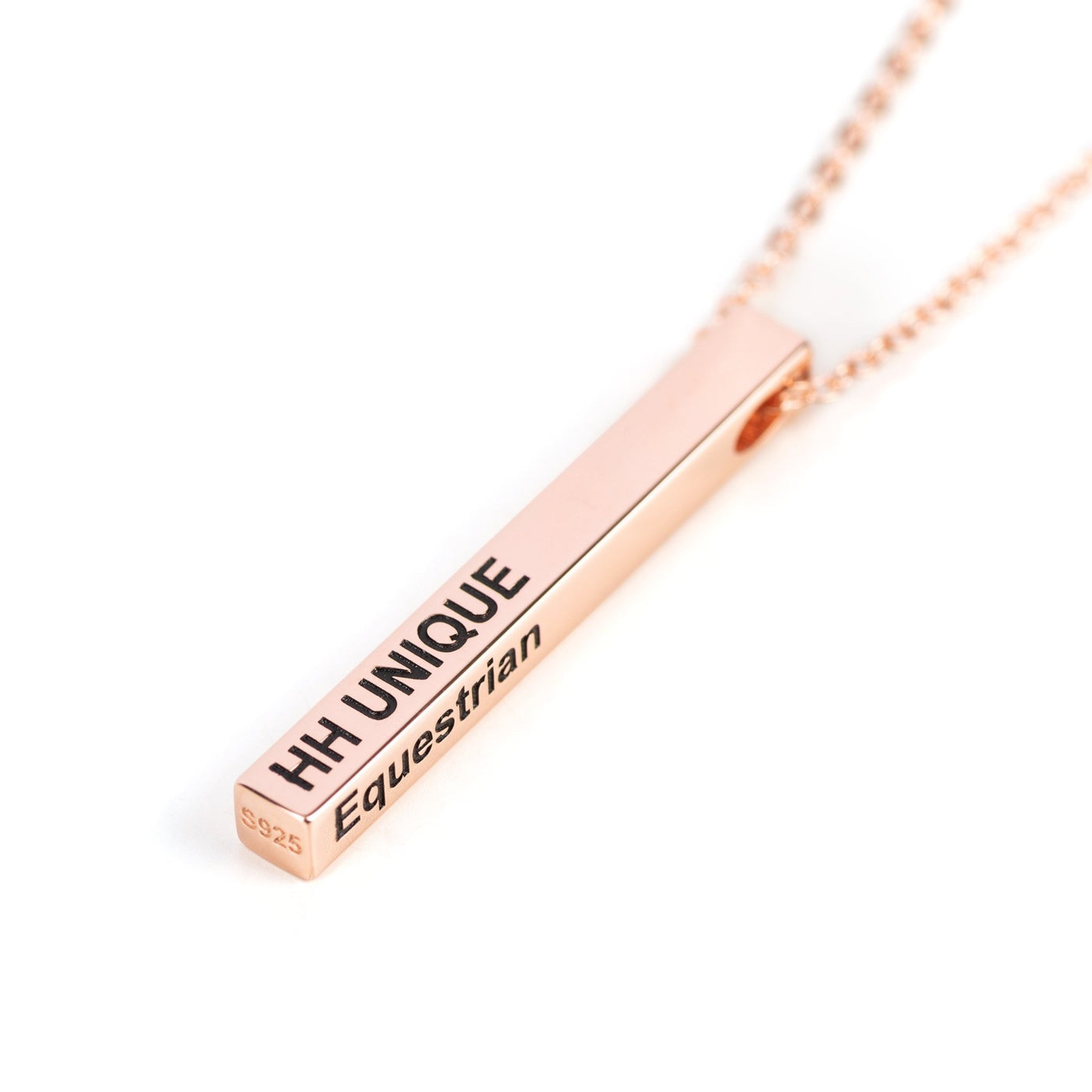 Necklace - either Rose Gold or Silver with HH Unique Equestrian Logo