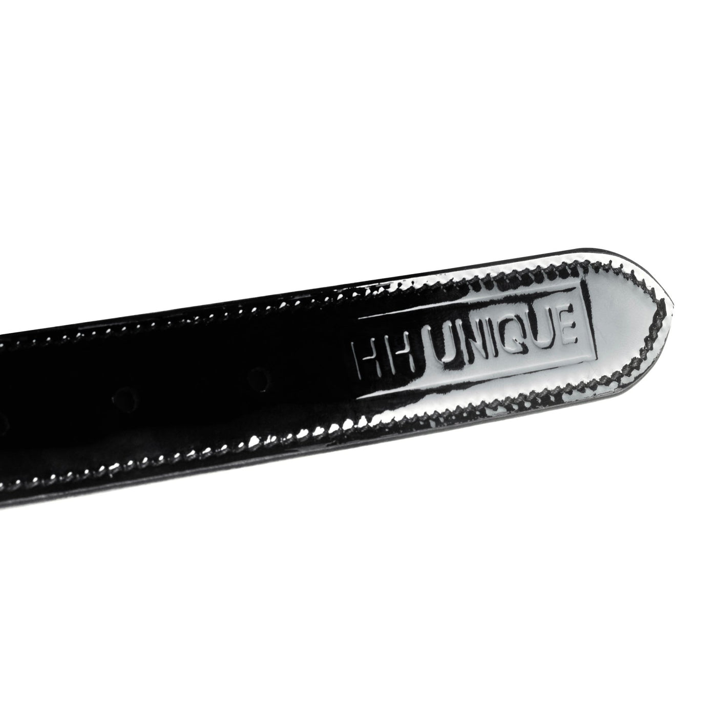 NEW PATENT Black Leather Luxury Snaffle Belt - Horzehoods